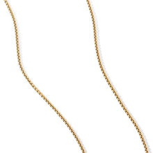 Load image into Gallery viewer, Box Chain Necklace in 18K Yellow Gold, 1mm
