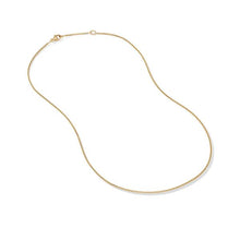 Load image into Gallery viewer, Box Chain Necklace in 18K Yellow Gold, 1mm

