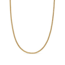 Load image into Gallery viewer, Box Chain Necklace in 18K Yellow Gold, 2.7mm
