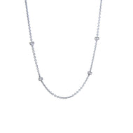 Aaron Basha Pave Diamond Station Chain