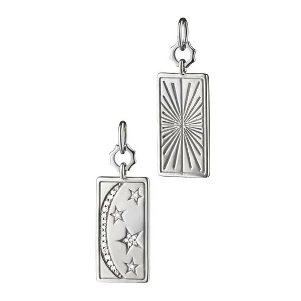 Monica Rich Kosann Rectangle Sun, Moon & Stars Charm