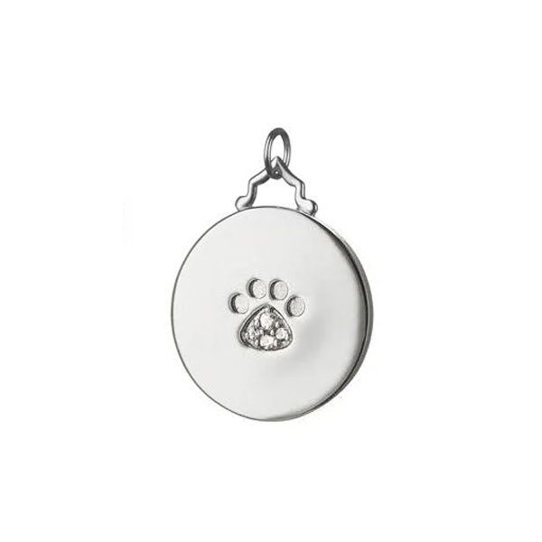 Monica Rich Kosann Small Paw Print Disc Charm