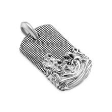 Load image into Gallery viewer, Waves Tag in Sterling Silver, 39mm
