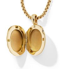 Load image into Gallery viewer, Sculpted Cable Locket in 18K Yellow Gold, 32mm
