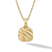 Load image into Gallery viewer, Sculpted Cable Square Locket in 18K Yellow Gold, 22.5mm
