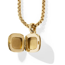 Load image into Gallery viewer, Sculpted Cable Square Locket in 18K Yellow Gold, 22.5mm
