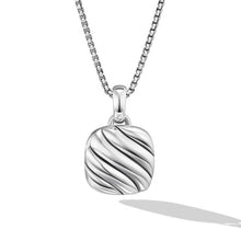 Load image into Gallery viewer, Sculpted Cable Square Locket in Sterling Silver, 22.5mm
