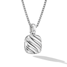 Load image into Gallery viewer, Sculpted Cable Square Locket in Sterling Silver, 22.5mm
