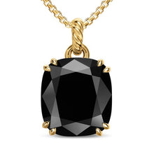 Load image into Gallery viewer, Marbella Pendant in 18K Yellow Gold with Black Onyx, 22mm

