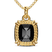 Load image into Gallery viewer, Marbella Pendant in 18K Yellow Gold with Black Onyx, 22mm
