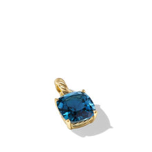Load image into Gallery viewer, Marbella Pendant in 18K Yellow Gold with Hampton Blue Topaz, 12mm
