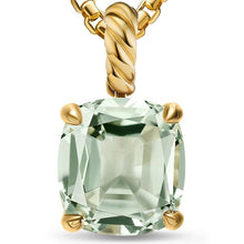 Load image into Gallery viewer, Marbella Pendant in 18K Yellow Gold with Prasiolite, 12mm
