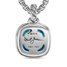 Load image into Gallery viewer, Albion Pendant in Sterling Silver with 18K Yellow Gold and Blue Topaz, 11mm
