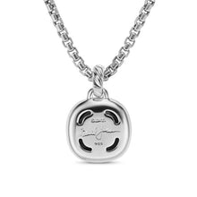 Load image into Gallery viewer, Albion Pendant in Sterling Silver with Black Onyx and Diamonds, 11mm
