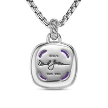 Load image into Gallery viewer, Albion Pendant in Sterling Silver with 18K Yellow Gold and Amethyst, 15mm
