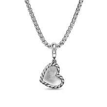Load image into Gallery viewer, DY Elements Heart Pendant in Sterling Silver with Diamonds, 12.7mm
