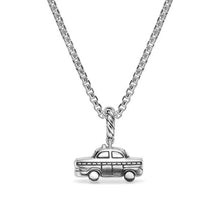 Load image into Gallery viewer, Petite Taxi Amulet in Sterling Silver with Diamonds, 7.5mm
