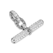 Load image into Gallery viewer, DY Madison Toggle Pendant in Sterling Silver with Diamonds, 20mm
