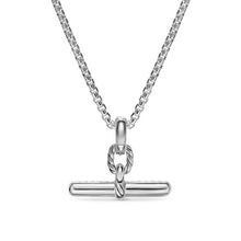 Load image into Gallery viewer, DY Madison Toggle Pendant in Sterling Silver with Diamonds, 20mm
