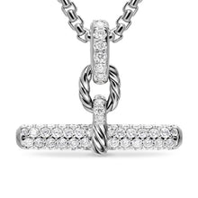 Load image into Gallery viewer, DY Madison Toggle Pendant in Sterling Silver with Diamonds, 20mm
