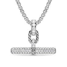 Load image into Gallery viewer, DY Madison Toggle Pendant in Sterling Silver with Diamonds, 29mm
