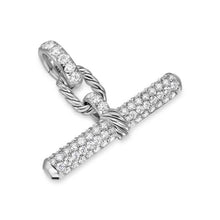 Load image into Gallery viewer, DY Madison Toggle Pendant in Sterling Silver with Diamonds, 29mm
