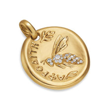 Load image into Gallery viewer, Aphrodite Medallion Amulet in 18K Yellow Gold with Diamonds, 28.3mm
