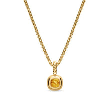 Load image into Gallery viewer, Mini Cushion Cut Amulet in 18K Yellow Gold with Citrine, 7.6mm
