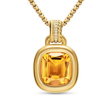 Load image into Gallery viewer, DY Mercer Color Amulet in 18K Yellow Gold with Citrine and Diamonds, 13mm
