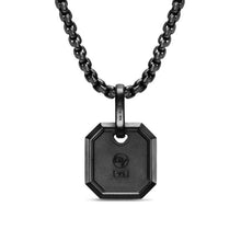 Load image into Gallery viewer, Octagonal Amulet in Black Titanium, 15mm
