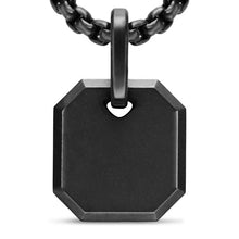 Load image into Gallery viewer, Octagonal Amulet in Black Titanium, 15mm
