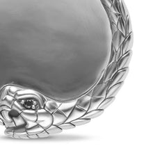 Load image into Gallery viewer, Ouroboros Amulet in Sterling Silver with Black Diamonds, 25mm
