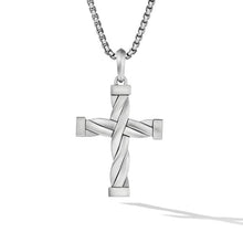 Load image into Gallery viewer, DY Helios Cross Pendant in Sterling Silver

