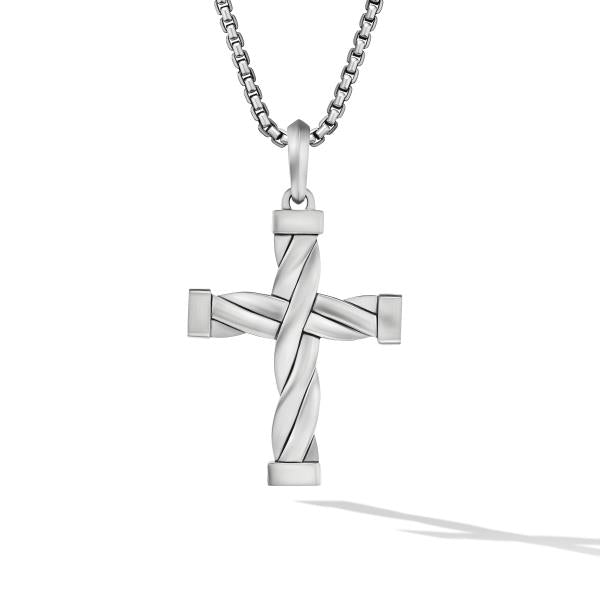 DY Helios Cross Pendant in Sterling Silver