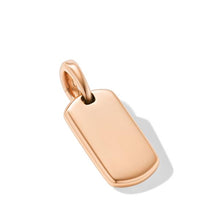 Load image into Gallery viewer, Chevron Tag in 18K Rose Gold, 21mm
