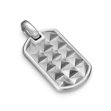 Load image into Gallery viewer, Pyramid Tag in Sterling Silver, 35mm
