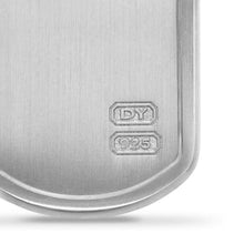 Load image into Gallery viewer, Pyramid Tag in Sterling Silver, 35mm
