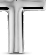 Load image into Gallery viewer, Chevron Cross Pendant in Sterling Silver, 36mm
