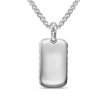 Load image into Gallery viewer, Chevron Tag in Sterling Silver, 27mm
