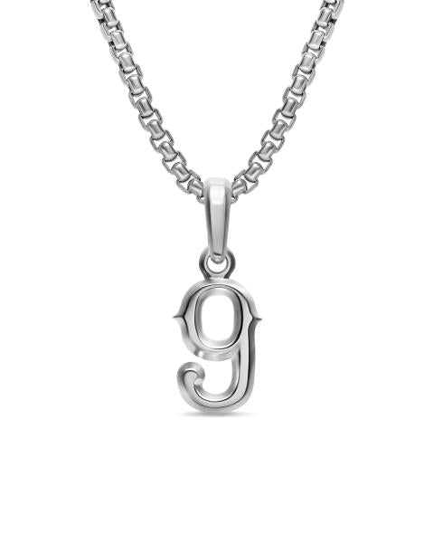 8uede Eight Necklace L / Silver Number Eight Amulet in Sterling