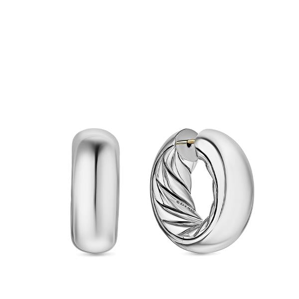 DY Mercer Hoop Earrings in Sterling Silver, 24.7mm