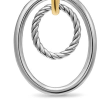 Load image into Gallery viewer, DY Mercer Mobile Drop Earrings in Sterling Silver with 18K Yellow Gold, 65.7mm
