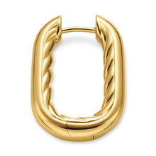Load image into Gallery viewer, DY Madison Smooth Hoop Earrings in 18K Gold, 24.3mm

