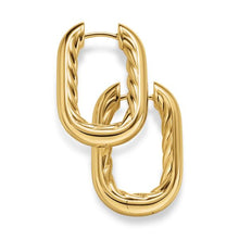 Load image into Gallery viewer, DY Madison Smooth Hoop Earrings in 18K Gold, 24.3mm
