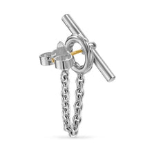 Load image into Gallery viewer, DY Mercer Bold Toggle Chain Stud Earrings in Sterling Silver, 50.4mm
