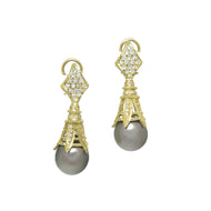 Doris Panos Fantasy 18K Pearl Drop Earrings