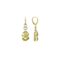 Load image into Gallery viewer, Royal Collection Lemon Quartz Drop Earrings
