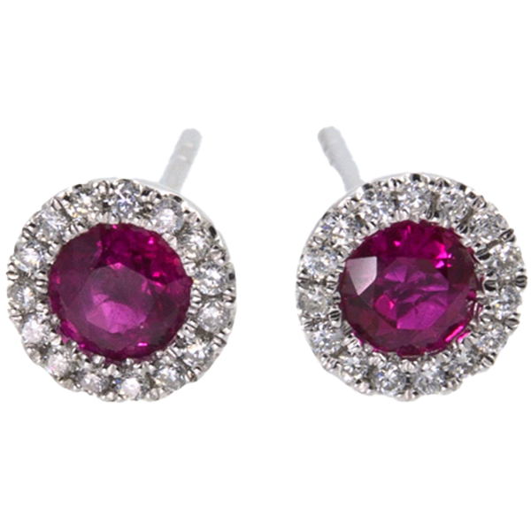 Cordova Encore Diamond & Ruby Earrings