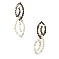 Royal Collection Diamond Swirl Drop Earrings