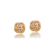 Wellendorff Spiral Knot Diamond Earrings